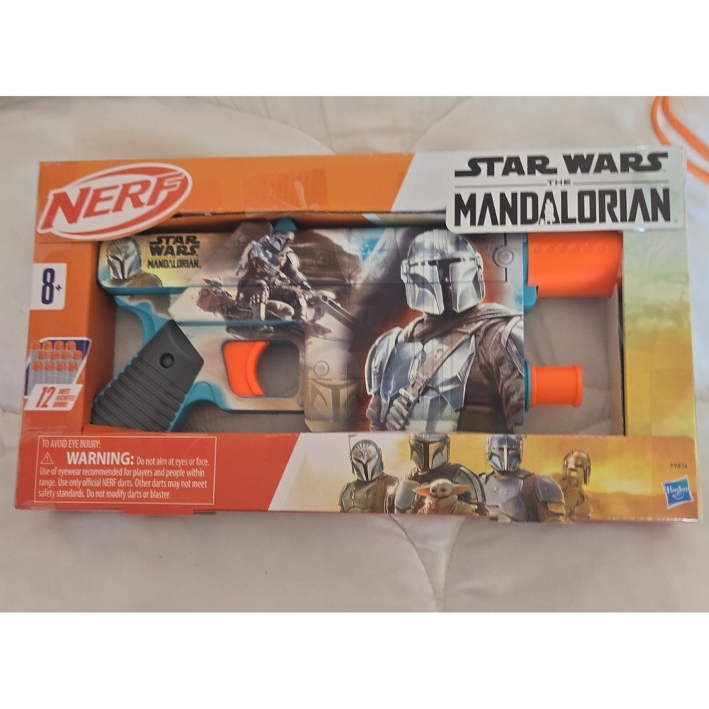 Nerf Star Wars The Mandalorian Blaster Toy with‎ 12 Darts Ages 8
